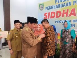 Pemprov Bengkulu Berikan Penghargaan Siddhakarya kepada 9 UMKM Berprestasi