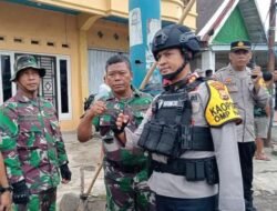 Ciptakan Rasa Aman Kodim 0409/Rejang Lebong Pantau Penggerebekan Narkoba, di Kecamatan Binduriang