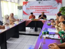 Pemprov Bengkulu Gelar Rapat Persiapan Launching Program Makan Bergizi Gratis