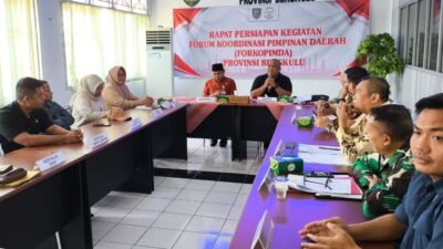 Pemprov Bengkulu Gelar Rapat Persiapan Launching Program Makan Bergizi Gratis