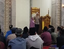 Polsek Selupu Rejang Gelar Safari Ramadhan dan Silaturahmi Kamtibmas di Masjid Nurul Iman Desa Suban Ayam