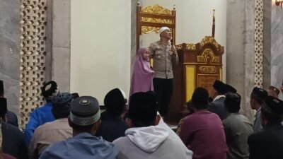 Polsek Selupu Rejang Gelar Safari Ramadhan dan Silaturahmi Kamtibmas di Masjid Nurul Iman Desa Suban Ayam