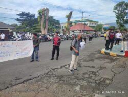 LSM Pekat Gelar Aksi Damai di Mapolres Rejang Lebong, Desak Penegakan Hukum Dugaan Korupsi