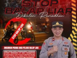 Polsek Selupu Rejang Laksanakan Pengamanan Balap Liar dengan Pendekatan Humanis dan Tegas