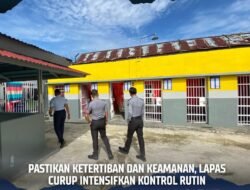 Pastikan Lingkungan Aman dan Tertib, Lapas Curup Gelar Kontrol Hunian WBP
