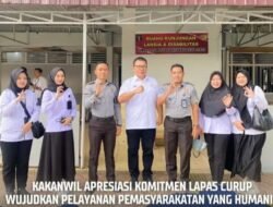 Kakanwil HAM Sumsel Kunjungi Lapas Curup, Pastikan Pelayanan Berbasis HAM