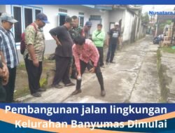 Pembangunan Gang di Kelurahan Banyumas Dimulai, Warga Sambut Antusias