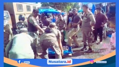 Penertiban Pedagang di Pasar Minggu Bengkulu Diwarnai Perlawanan terhadap Satpol PP