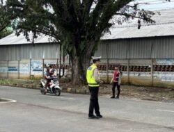 Ditlantas dan Samapta Polda Bengkulu Laksanakan Pengaturan Pagi untuk Kelancaran Aktivitas Warga