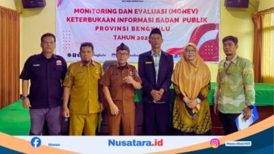 Komisi Informasi Beri Catatan Kritis, Kominfotik Bengkulu Diminta Benahi Keterbukaan Informasi