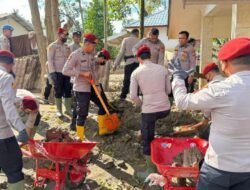 Polres Pidie Jaya Gelar Bakti Sosial di Dua Lokasi Terdampak Banjir Bandang