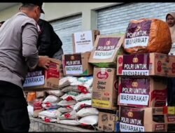 Kapolres Aceh Tengah Sapa Warga Pengungsi di Kecamatan Ketol, Salurkan Bantuan Kemanusiaan