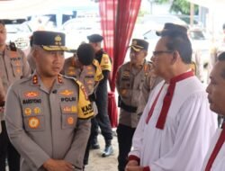 Kapolda Bengkulu Tinjau Pengamanan Gereja HKBP Jitra dalam Rangka Operasi Lilin Nala 2025