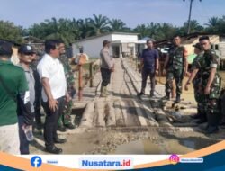 Satgas Gulbencal Yonzipur I/BB Mulai Bangun Jembatan Bailey Penghubung Dua Desa di Langkat