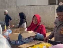 Polri Salurkan Bantuan Sembako untuk Warga Terdampak Banjir Bandang di Gurun Laweh