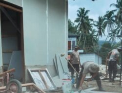 Brimob Hadirkan Sanitasi Layak bagi Korban Banjir di Desa Tolang Julu