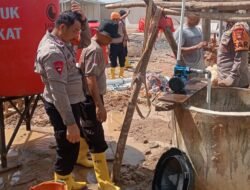 Polres Padang Pariaman Gencarkan Pembangunan Sumur Cincin di Hunian Sementara Warga Anduriang