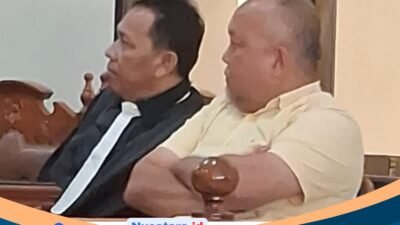 Terbukti Palsukan APBDes 2023, Oknum Kades Barung Kersap dan Adiknya Duduk di Kursi Pesakitan