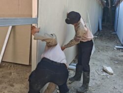 Progres Pembangunan Huntara Puluik Puluik di Polda Sumatera Barat
