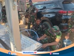 Satgas Gulbencal Kodam I/BB Distribusikan Air Bersih RO Bantuan Menkopolkam di Tukka–Badiri