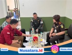 Perkuat Koordinasi Penegakan Hukum, Kajari Karo Sambangi Subdenpom 1/2-1 Tanah Karo