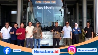 Wagub Bengkulu Tinjau PO SAN, Uji Bus Listrik Sambut Mudik Lebaran 2026