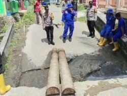 Tim SAR Korpolairud Bangun Jembatan Sementara di Korong Maranci, Padang Pariaman