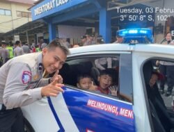 Belajar Sambil Bermain, Siswa TK Tunas Harapan Kenal Polisi di Ditlantas Polda Bengkulu