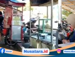 Satlinmas Sawah Lebar Tertibkan PKL di  Depan SDN 19 Kota Bengkulu