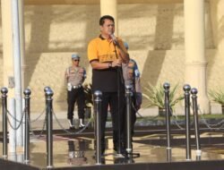 Pimpin Apel Pagi, Karoops Polda Bengkulu Ajak Personel Aktif Sosialisasikan Layanan 110