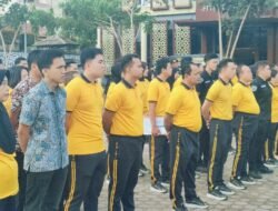 Melalui Olahraga Bersama, Karorena Polda Bengkulu Ajak Personel Tingkatkan Kesehatan dan Kekompakan