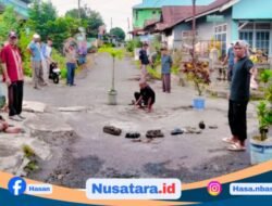 Warga Sidorejo Swadaya Bangun Jalan, Drainase Dikeluhkan Tak Pernah Diperbaiki