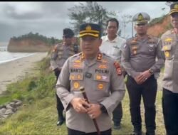 Kapolres Bengkulu Utara Tinjau Titik Rawan Abrasi di Jalur Lintas Barat Sumatra