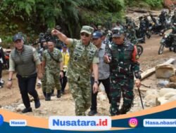 Kasum TNI Tinjau Infrastruktur dan Huntara Pascabanjir Tapteng