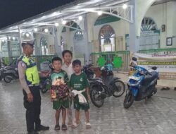 Polsek Teluk Segara Amankan Ibadah Tarawih di Masjid An-Nur dan Masjid Jamik