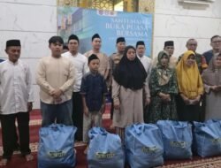 Polri bersama jurnalis beri santunan untuk 100 anak yatim piatu