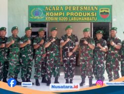 Dandim 0209/LB Resmikan Kompi Produksi, Gas Ketahanan Pangan Wilayah