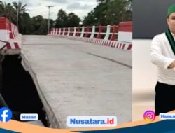 Jembatan Baru Seluma Ambruk, HMI Bengkulu Tuding Proyek Gagal Total