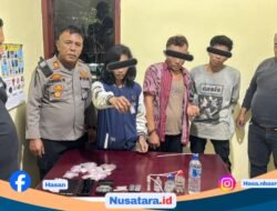 Polisi Gerebek Huntap Ture-ture, Tiga Terduga Pengguna Narkoba Dibekuk