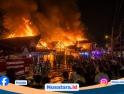 Kebakaran Gang Berdikari, 6 Rumah Ludes, Kerugian Ratusan Juta