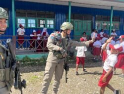 Satgas Ops Damai Cartenz Gelar Patroli Dialogis dan Sambang ke SDN Bale, Perkuat Kedekatan Humanis dengan Masyarakat