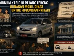 Oknum Kabid di Rejang Lebong Gunakan Mobil Dinas Untuk Hubungan Pribadi 