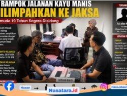 Rampok Jalanan Kayu Manis Dilimpahkan ke Jaksa, Pemuda 19 Tahun Segera Disidang