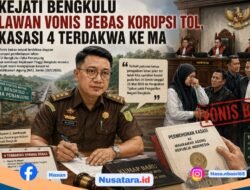 Kejati Bengkulu Lawan Vonis Bebas Korupsi Tol, Kasasi 4 Terdakwa ke MA