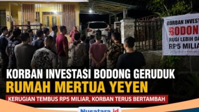 Korban Investasi Bodong Geruduk Rumah Mertua Yeyen, Kerugian Tembus Rp5 Miliar