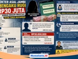 Dokter Asal Jambi Mengaku Rugi Rp30 Juta, Korban Dugaan Investasi Yeyen Terus Bertambah