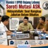 Komisi I DPRD Rejang Lebong Soroti Mutasi ASN, Hidayatullah: Soal Rangkap Jabatan Belum Dibahas