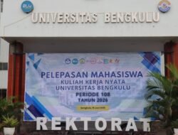 Kapolda Bengkulu Monitoring Pelepasan 2.052 Mahasiswa KKN UNIB, Dorong Pengabdian Aman dan Bermanfaat