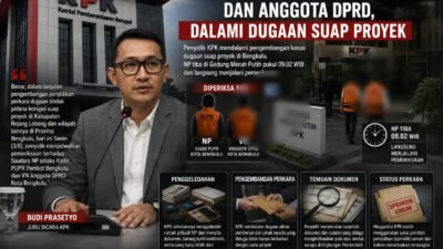 KPK Periksa Kadis PUPR Bengkulu dan Anggota DPRD, Dalami Dugaan Suap Proyek