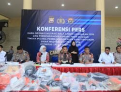 Kapolda Bengkulu Pimpin Konferensi Pers Hasil Operasi Musang Nala 2026 dan Pengungkapan Investasi Bodong
